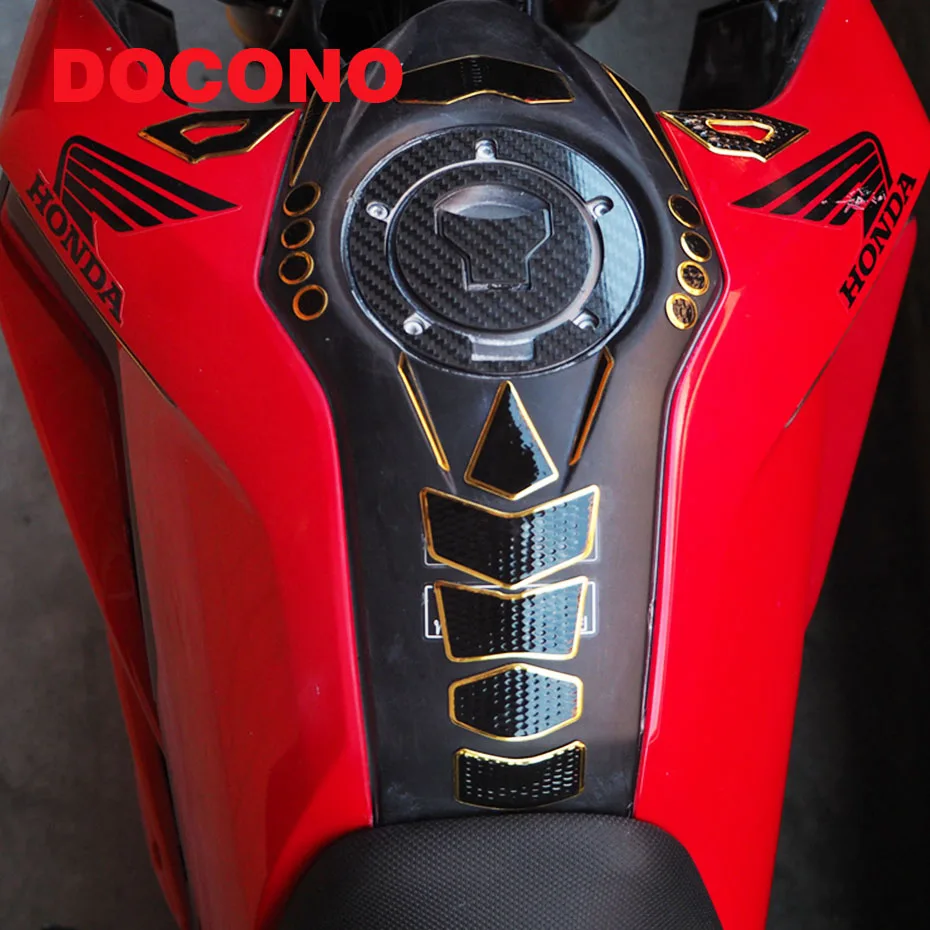 3D резиновая Модифицированная защитная накладка на топливный бак для мотоцикла