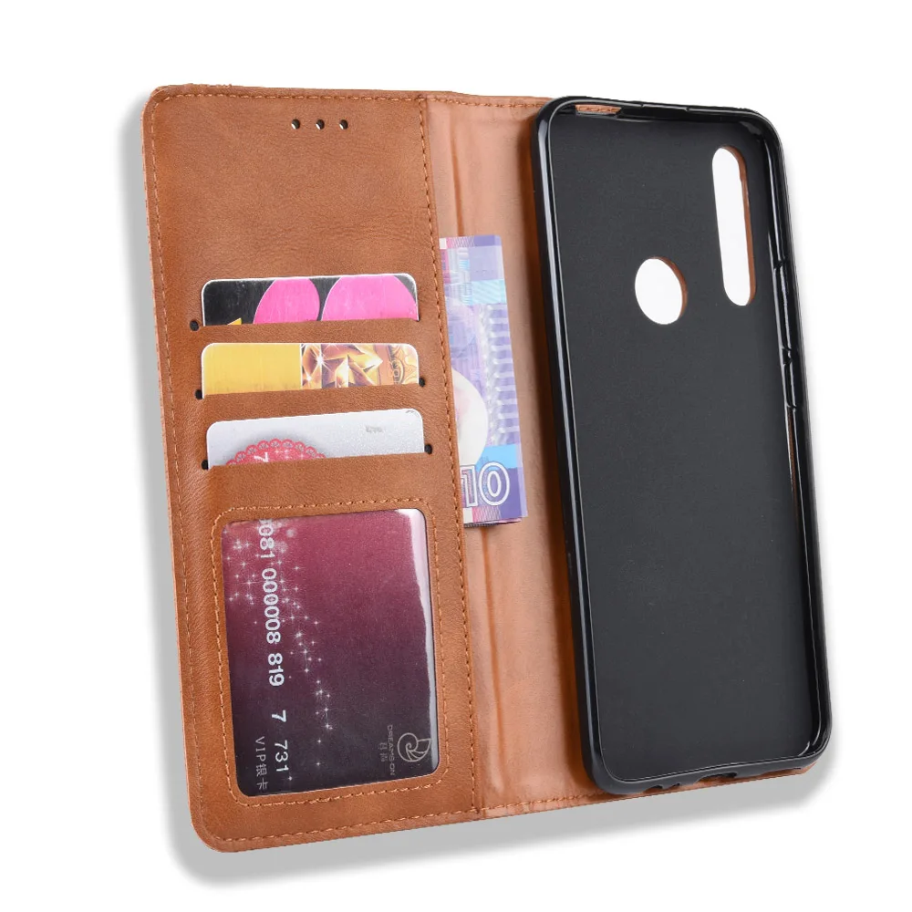 Роскошный кожаный флип-чехол для huawei P Smart держатель карточки Coque кошелек Магнитный чехол-книжка для huawei P Smart Z Plus