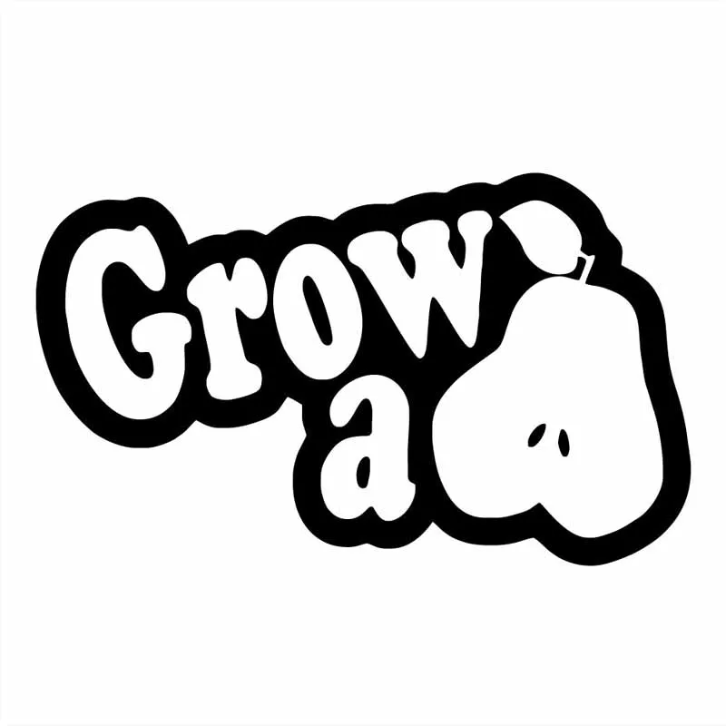 

14*8.4CM Grow A Pear Funny Car Sticker Creative Vinyl Decal Accessories C4-0889