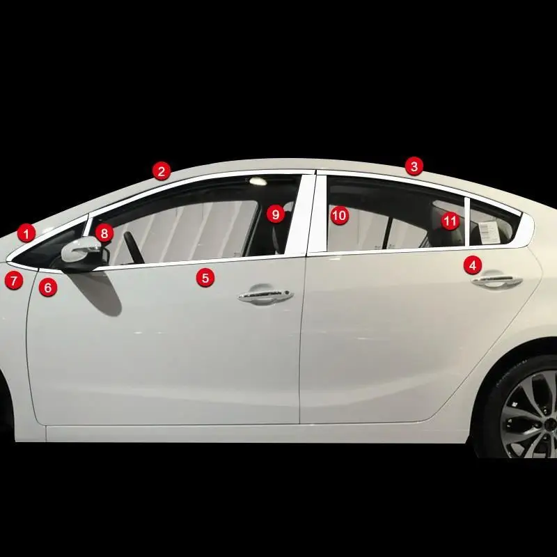 Оконный корпус Автомобильный декоративный хром модифицированный автомобильный