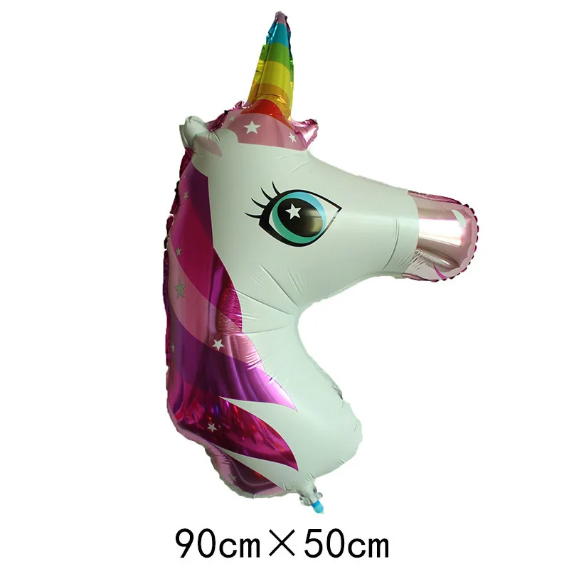 Omilut Baby Shower Unicorn Balloons Aluminium Foil Happy Birthday Party Decoration Supplies | Дом и сад