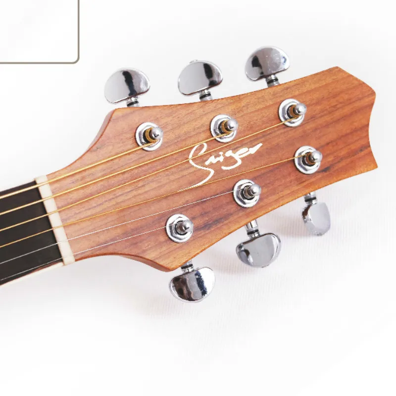 Акустическая электрогитара для путешествий электрическая стальная струна 36