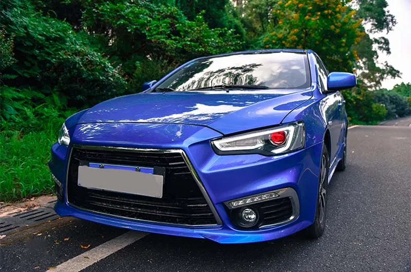 Тюнинг автомобилей фары для Mitsubishi Lancer EX 2008- светодиодные фары DRL ходовые огни биксеноновые фары противотуманные ангельские глазки