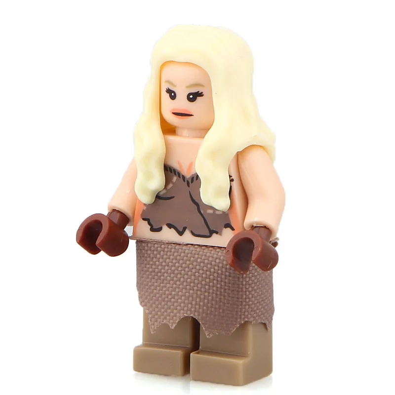 Игра престолов Одиночная Khai Drago daeneris белый ходунки Jaime Льда и Огня строительные блоки модель игрушки UO - Цвет: Белый