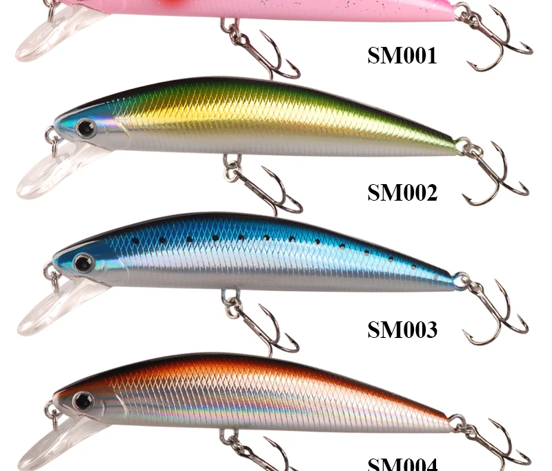 Умная Приманка Minnow 113 мм/50 г ABS пластик 7 цветов 3D глаза тонущие искусственные приманки крючок для рыбной ловли Peche Mer жесткая приманка