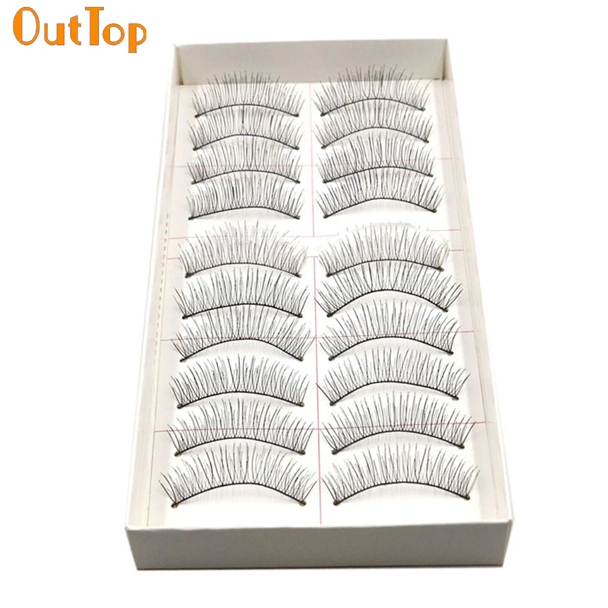 Новинка 10 пар Длинные толстые мягкие ручной работы Поддельные Накладные глаза