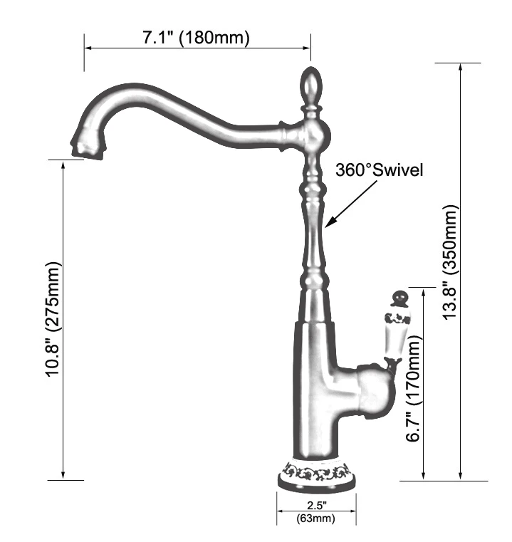 Античный красный медный латунный керамический основание и ручка для раковины в
