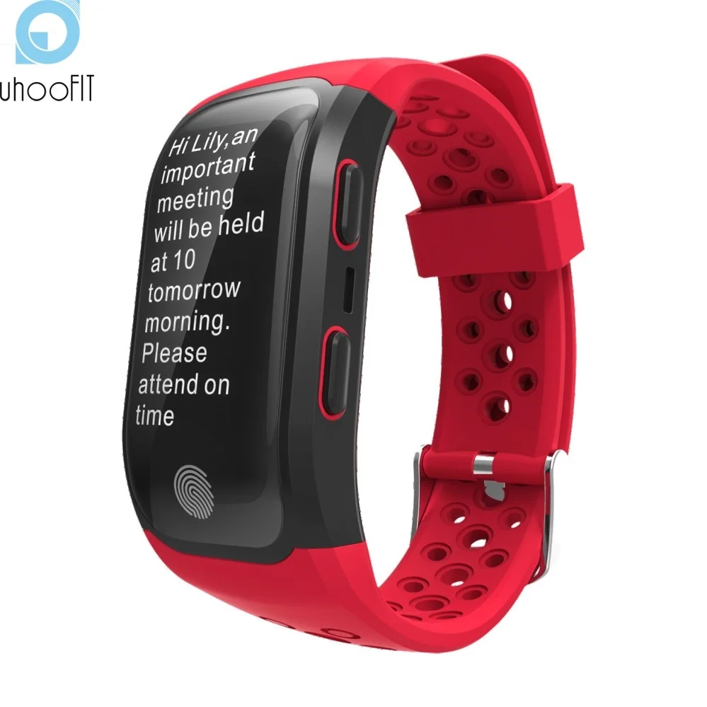 UHOOFIT Bluetooth Смарт-браслет S908 спортивный шагомер gps высота Водонепроницаемый для плавания, Браслет-измеритель пульса для IOS и Android