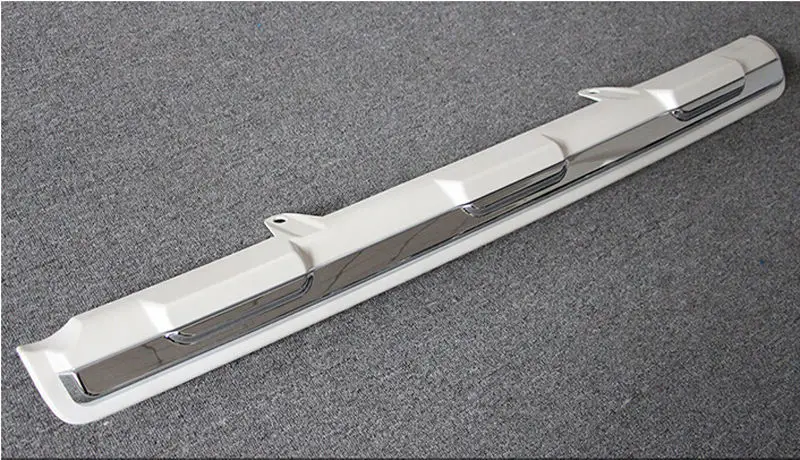 Хромированная жемчужно белая накладка на задний бампер для Toyota Land Cruiser Prado Fj150 2010