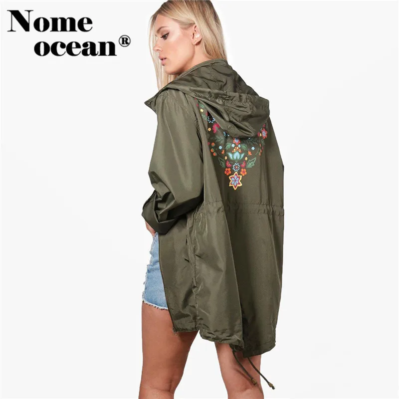 Женская куртка большого размера с цветочным принтом сзади приталенное пальто на