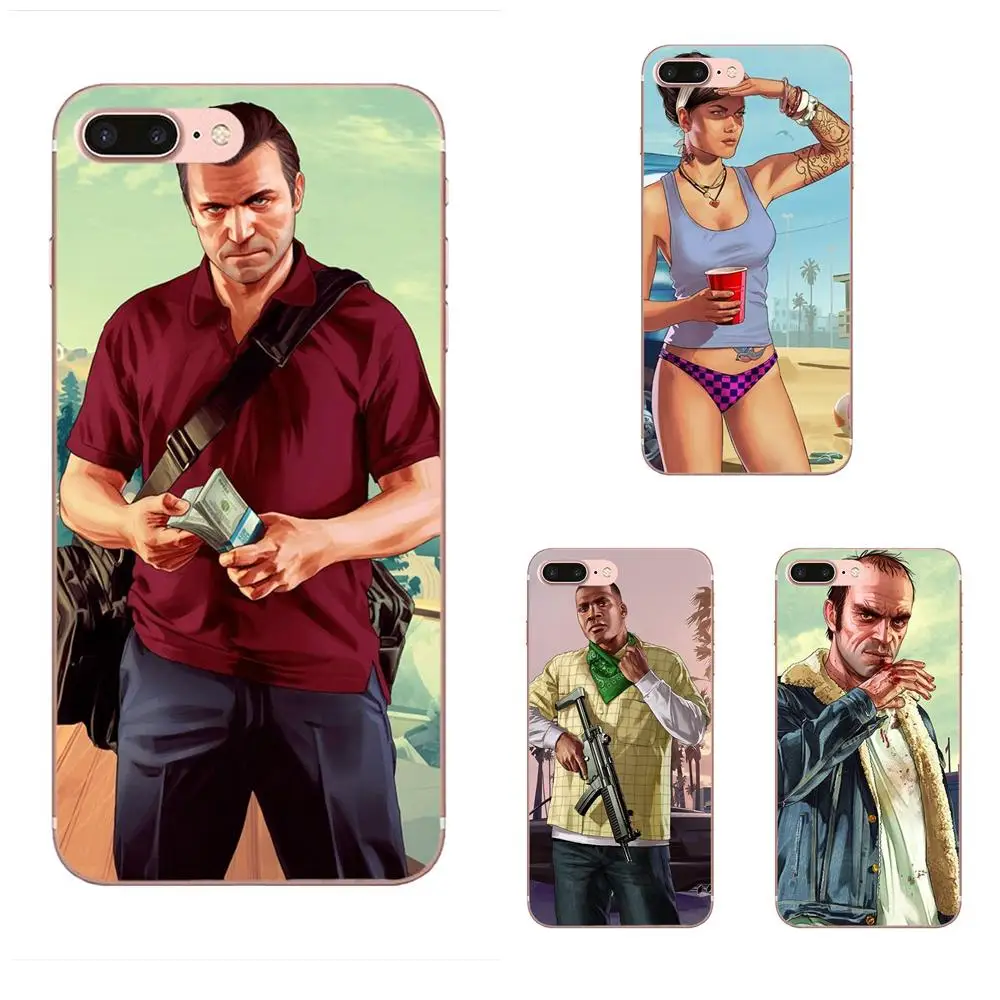 Мягкий чехол для Huawei P7 Honor 4C 5A 5C 5X6 6C 6A 6X7 7X8 9 V8 V10 Y3II Y5II Y6II G8 Play Lite San Andreas Gta Grand Theft Auto |