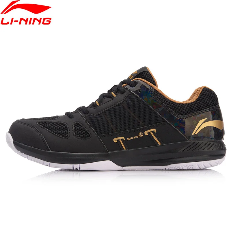 Li-Ning/Мужская защитная обувь для бадминтона, тренировочная обувь, пригодно для носки, противоскользящая подкладка, дышащая спортивная обувь, кроссовки, AYTN043 XYY088