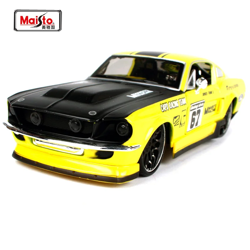 Maisto 1:24 1967 Ford Mustang GT с автомобилями, модель автомобиля, литая под давлением, новинка, в коробке, 31094