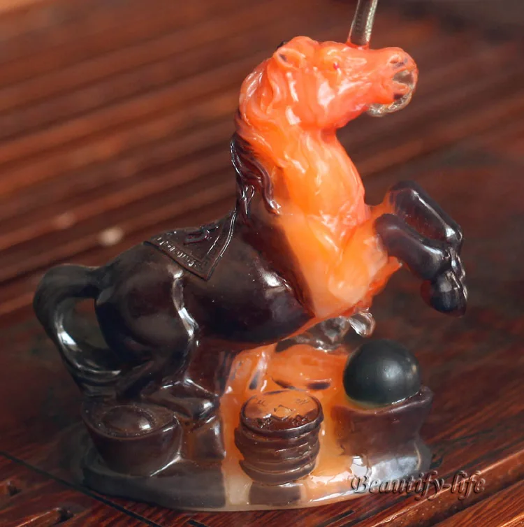 Желтая лошадь талисманы на удачу китайский зодиак Shenxiao аллохройный талисман