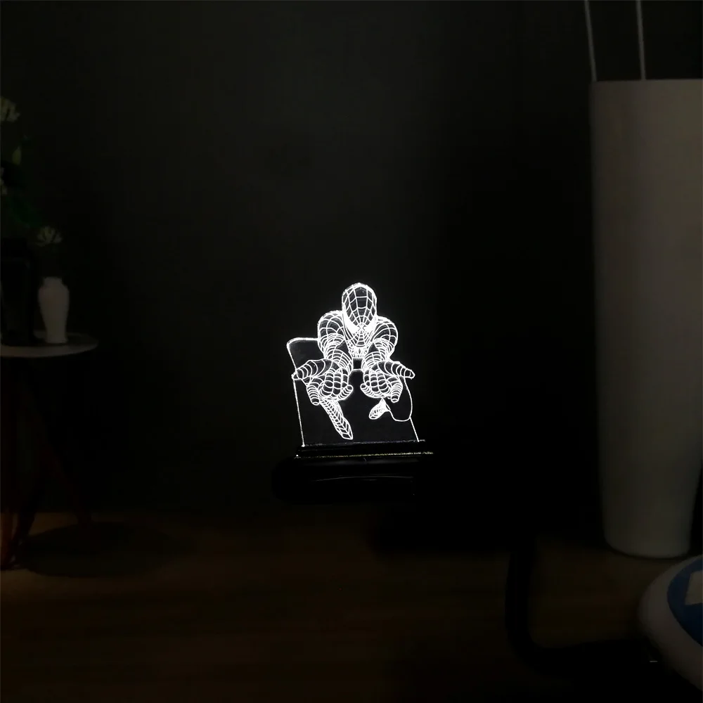 Новинка, акриловое растение, травка, лист конопли, 3D иллюзия, светодиодный Декор, для спальни, RGB, USB, база, Настольный светильник, ночник, милое настроение, подарок на праздник, для друзей