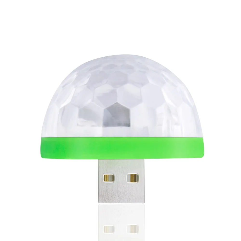 Светодиодный лазерный сценический светильник EeeToo с USB цветная музыкальная лампа