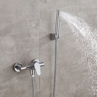 shai new arrival bathroom shower faucet bath faucet mixer tap with high quality hand shower head set wall mounted torneira