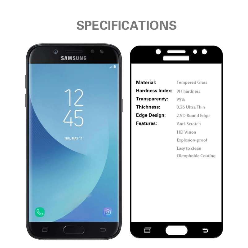 Стекло для Samsung Galaxy J5 2017 закаленное стекло Защитное J530 EU|screen protector|glass for samsungtempered