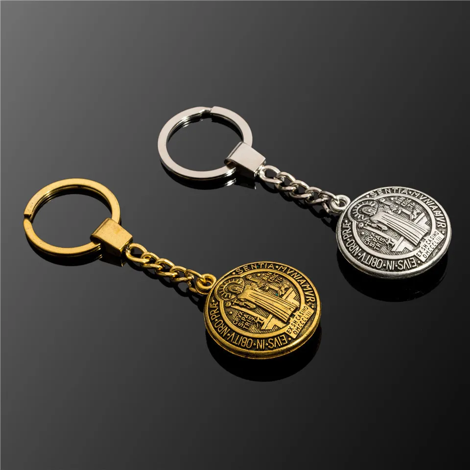 New crucifix jesus cross keychain for women men Trendy jesus christian virgin mary pendant key chain car styling keyring jewelry