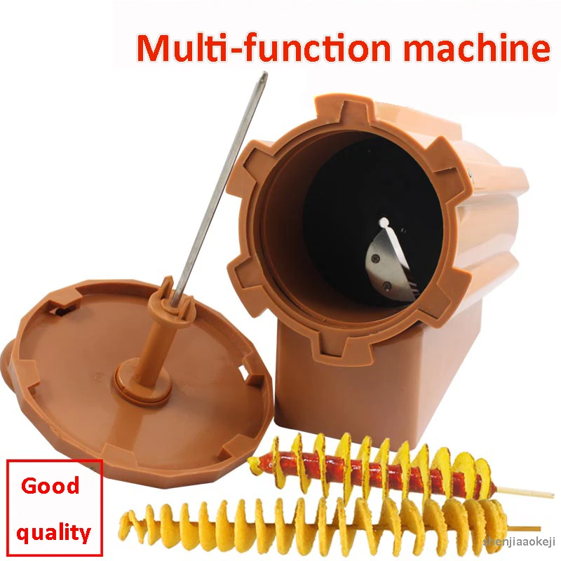 Ручные спиральные картофельные Слайсеры из нержавеющей стали с острым лезвием