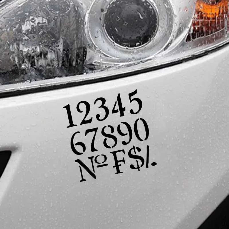 YJZT 14 см * 13 8 Забавный номер телефона 1234567890 виниловый автомобильный Стайлинг Декор