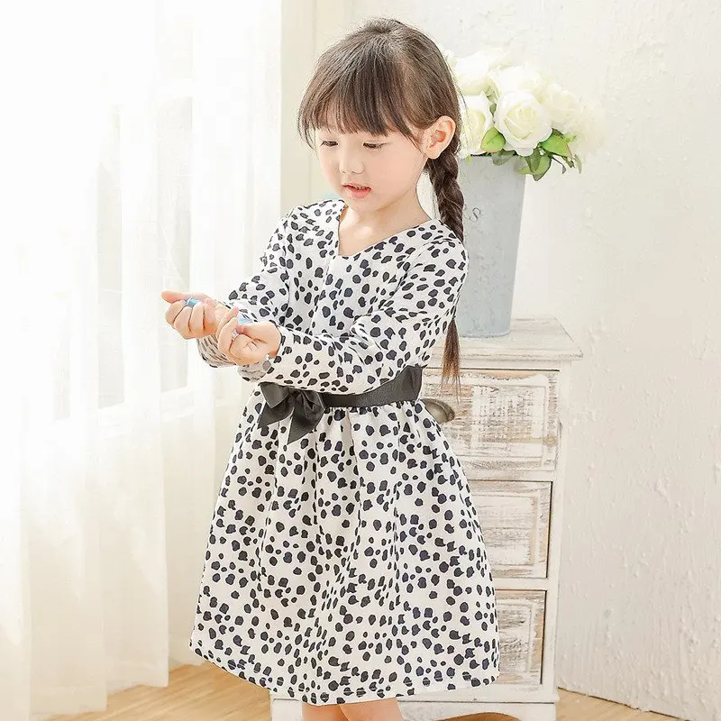 2017 г. Осенне-зимнее От 1 до 12 лет платье для девочек повседневная одежда малышей