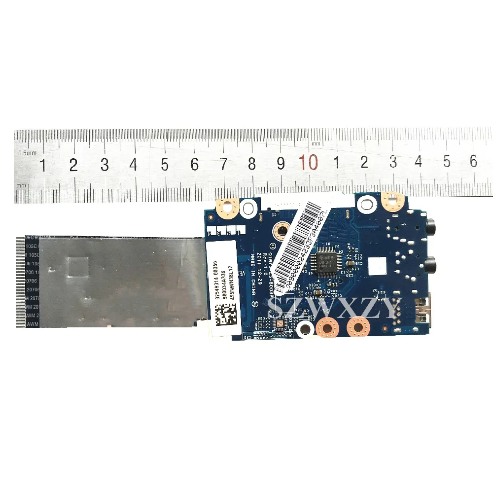 Подлинная для Lenovo Y580 USB аудио плата с кабелем LS 8003P 90000242 полностью протестирована
