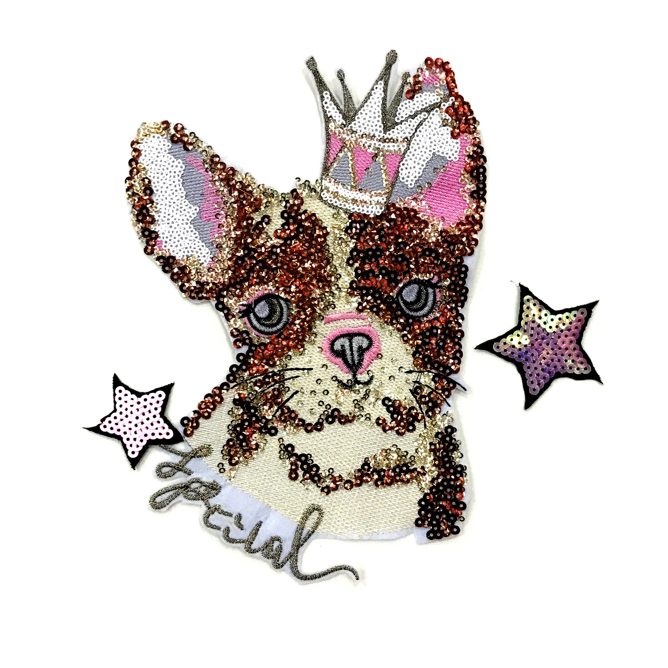 Комплект одежды dogstar большие нашивки с блестками|iron on|sequin patchesaplique de roupa |