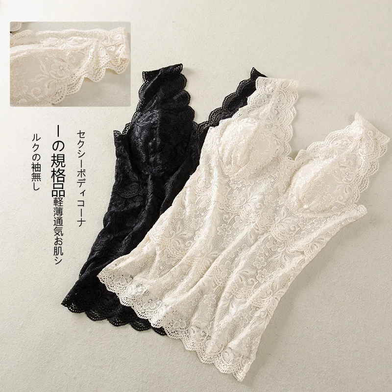 2017 чистый шелк формирователь кружева шелковистый жилет бесшовный стройнящий