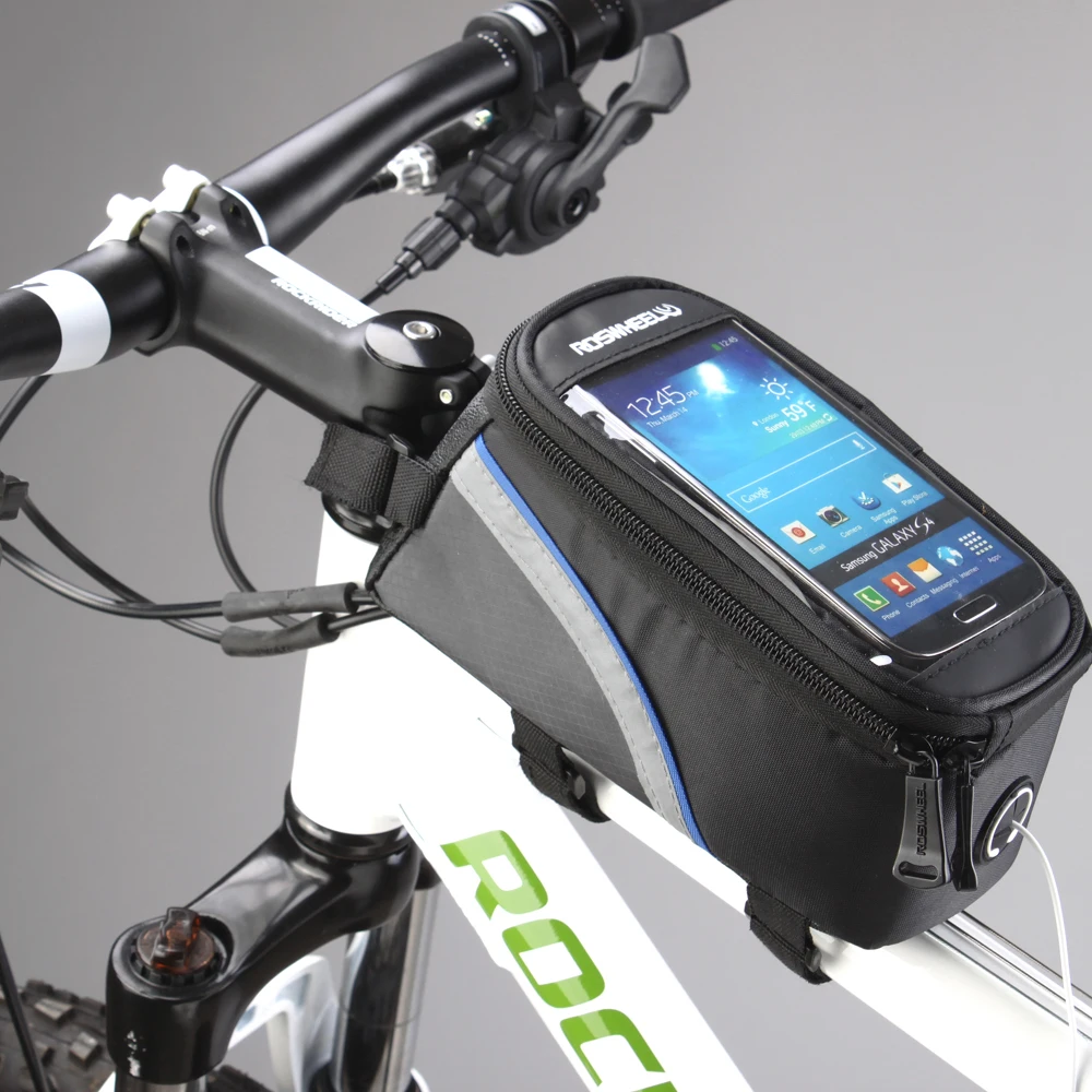 Велосипедная Рама ROSWHEEL 1/1.5L передняя трубка сумка для телефона MTB велосипедная с