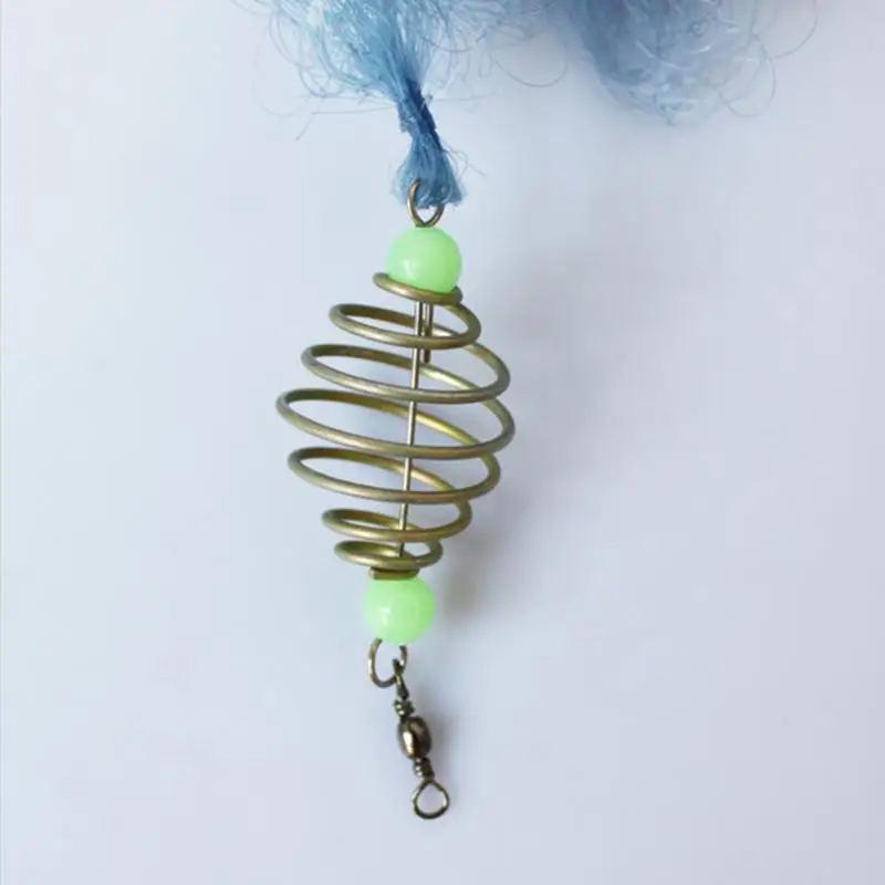 Медная пружинная рыболовная сеть маленькая сетка светящиеся бусины вертлюжные