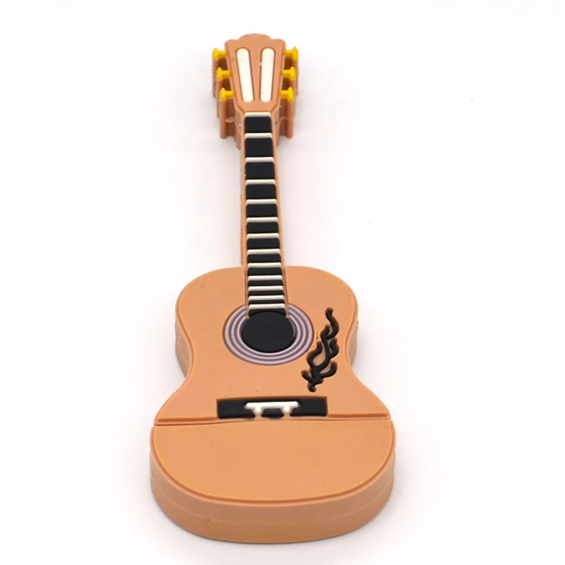 Мультяшные гитарные музыкальные инструменты флэш-накопитель флешка 4 ГБ 8 16 32 64 Usb