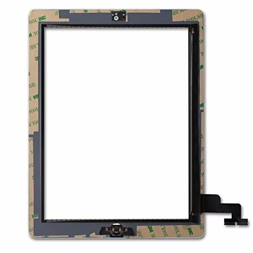

#5 Pack#For IPAD 2 white/black Digitizer Touch Screen Front Display Glass Assembly - Includes Home Button and flex + Camera Hol