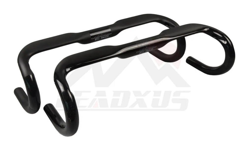 УГЛЕРОДНЫЙ руль для дорожного велосипеда LEADXUS GRHB06/изогнутый размер 400/420/440