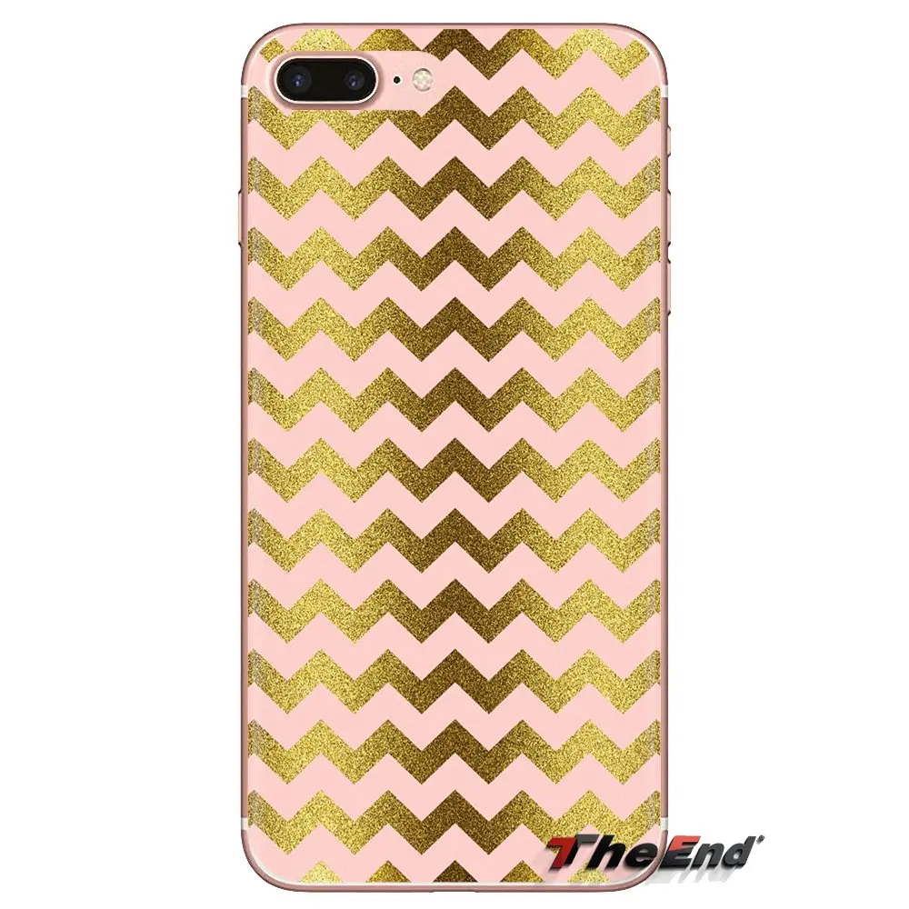 Золотисто-розовые блестящие прозрачные мягкие чехлы для Xiaomi Mi3 Samsung A10 A30 A40 A50 A60 A70