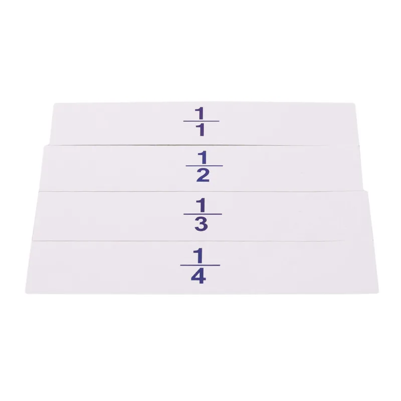 

1 Set Montessori Math Teaching Aids Kids Early Childhood Education Digital Fraction Card For Learning Mathematics Toy