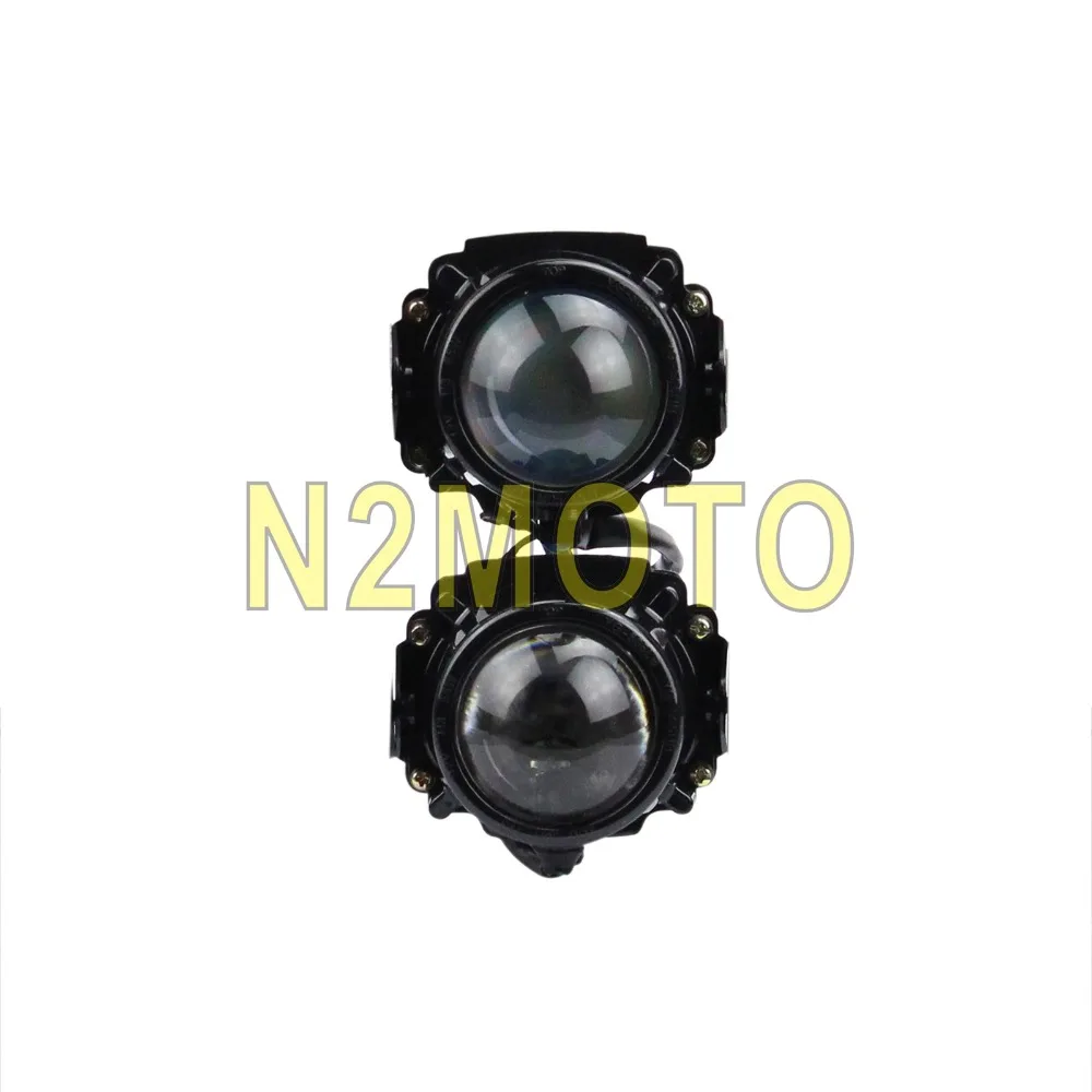 12В 55 Вт Мотоцикл Байк двойной свет фар проектор противотуманной фары дневного