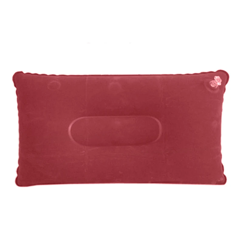 Красный Высококачественная карманная складная надувная двухсторонняя подушка для спорта на открытом воздухе, кемпинга, походов, палаток, оборудования, Камп malzemeleri - Цвет: Красный