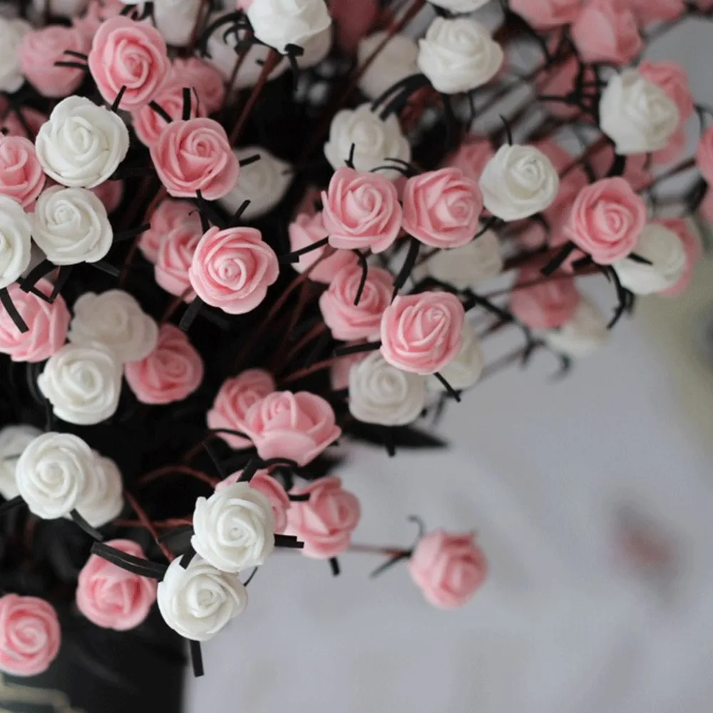 Модные Разноцветные цветы из пенополистирола 50 шт. для свадьбы дня рождения