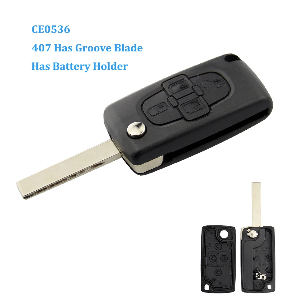 OkeyTech 4 кнопки CE0536 раскладной складной 307/407 лезвие с держателем аккумулятора