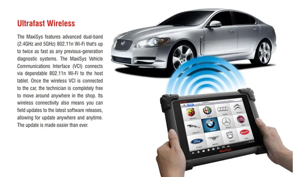 autel High-End MaxiSys Pro MS908 автомобильный диагностический инструмент OBD2 сканер беспроводной инструмент для ремонта автомобиля программный сканер автомобиля