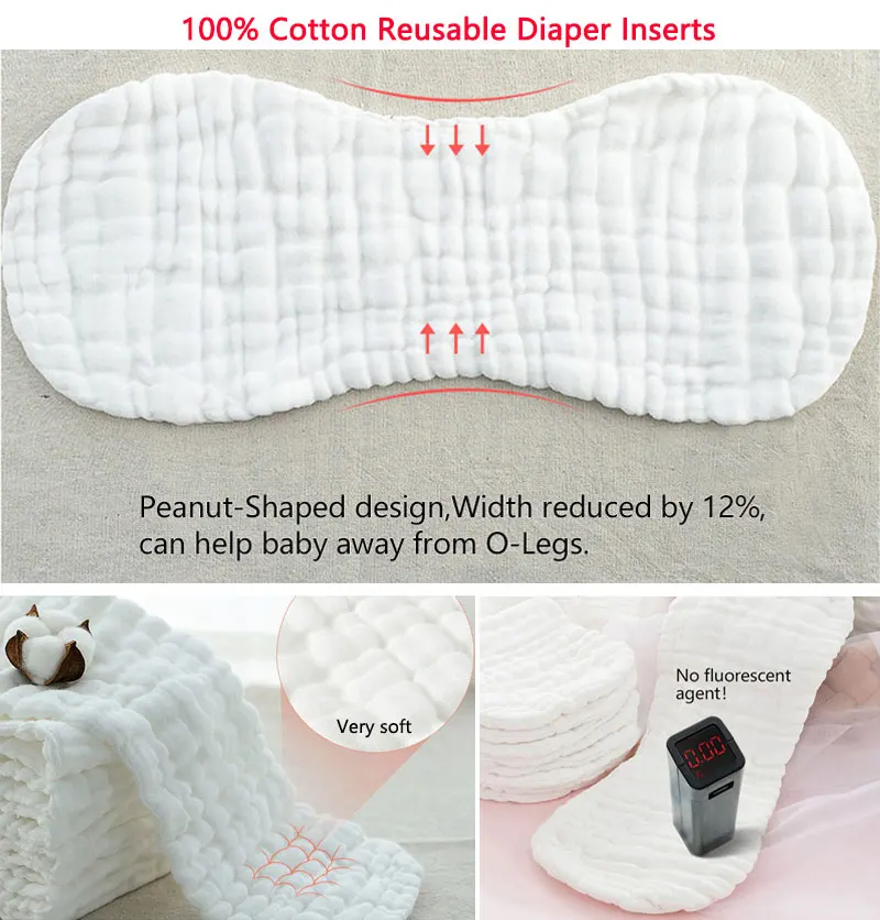 Водонепроницаемый многоразовый подгузник для новорожденных один размер|Детские