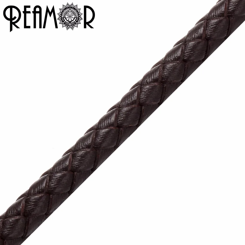 Высококачественная веревка REAMOR из натуральной кожи 6 мм для изготовления