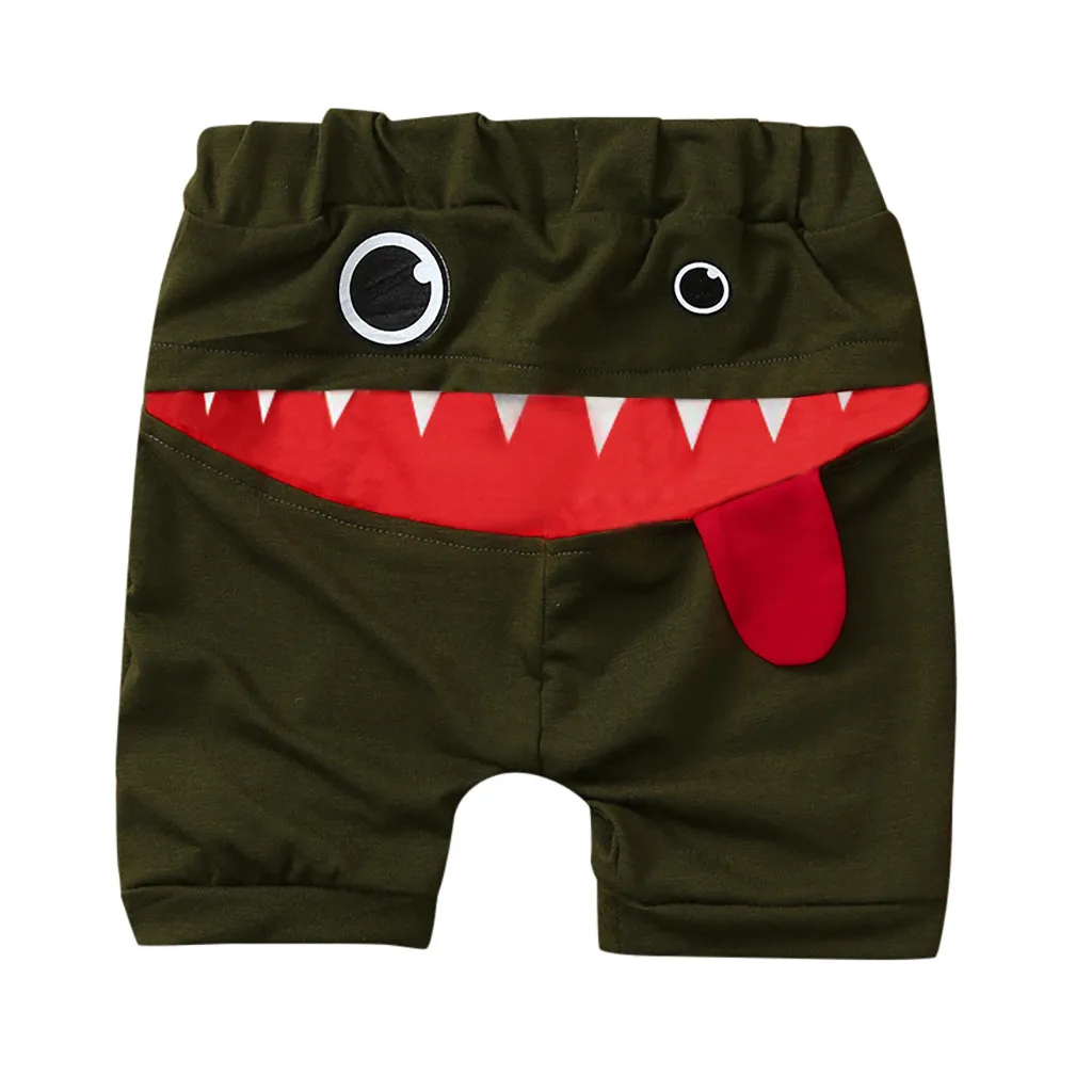 Детские хлопковые шорты с объемным рисунком шаровары для маленьких мальчиков и