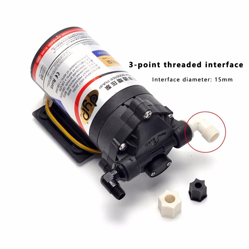 DC24V 80PSI части фильтра для воды, насос для фильтрации воды 75 GPD очиститель воды, машина обратного осмоса, самовсасывающий насос