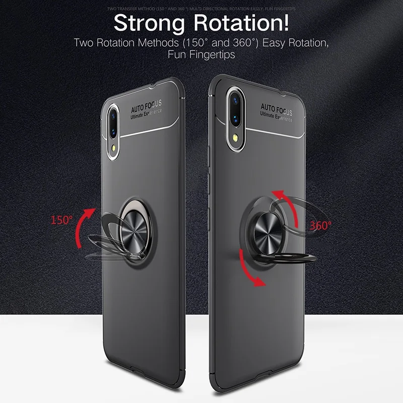 Reaoom ЧЕХОЛ ДЛЯ Vivo Nex S задняя крышка Магнитный держатель кольца чехол TPU Мягкий