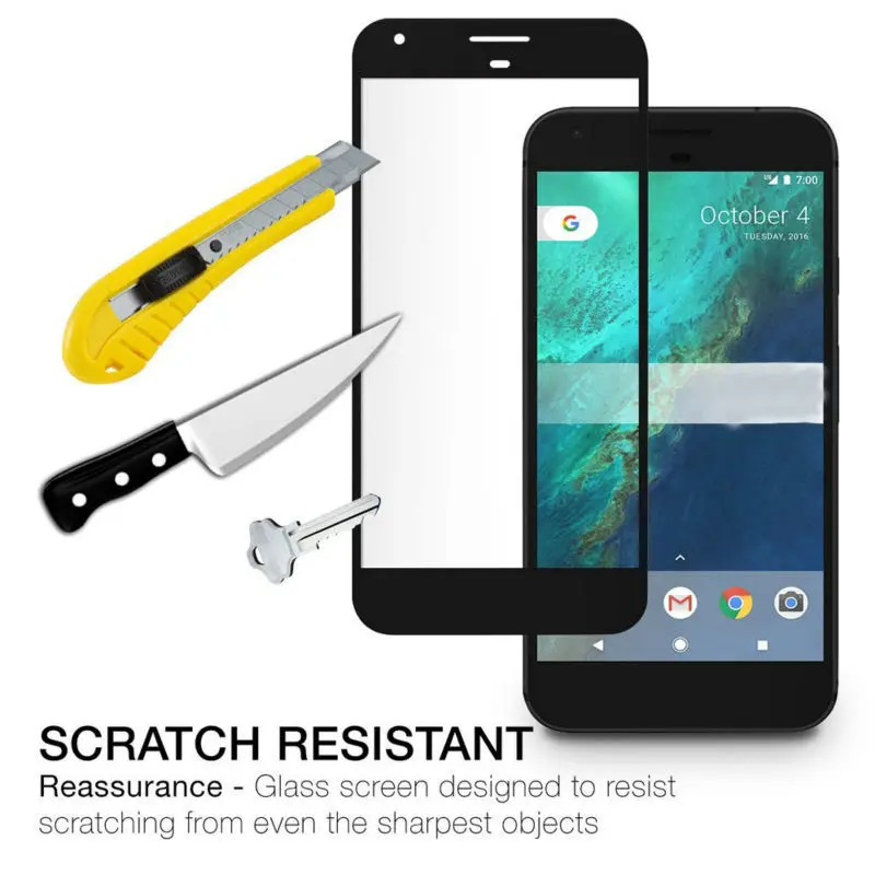 2.5D полное покрытие закаленное стекло для Google Pixel 9H прозрачная Взрывозащищенная