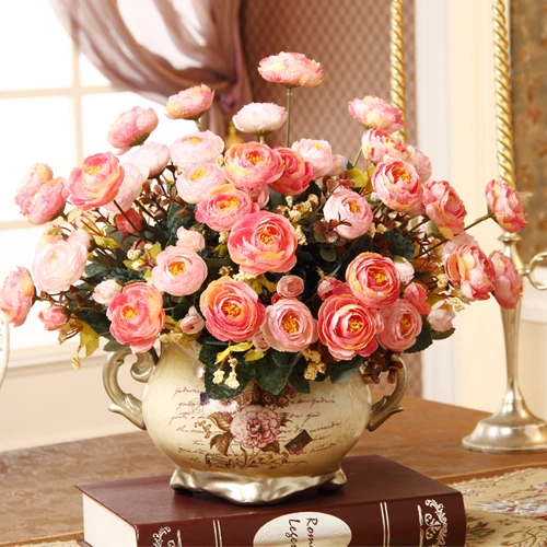 Декоративная искусственная ваза три набора роскошных украшений для гостиной