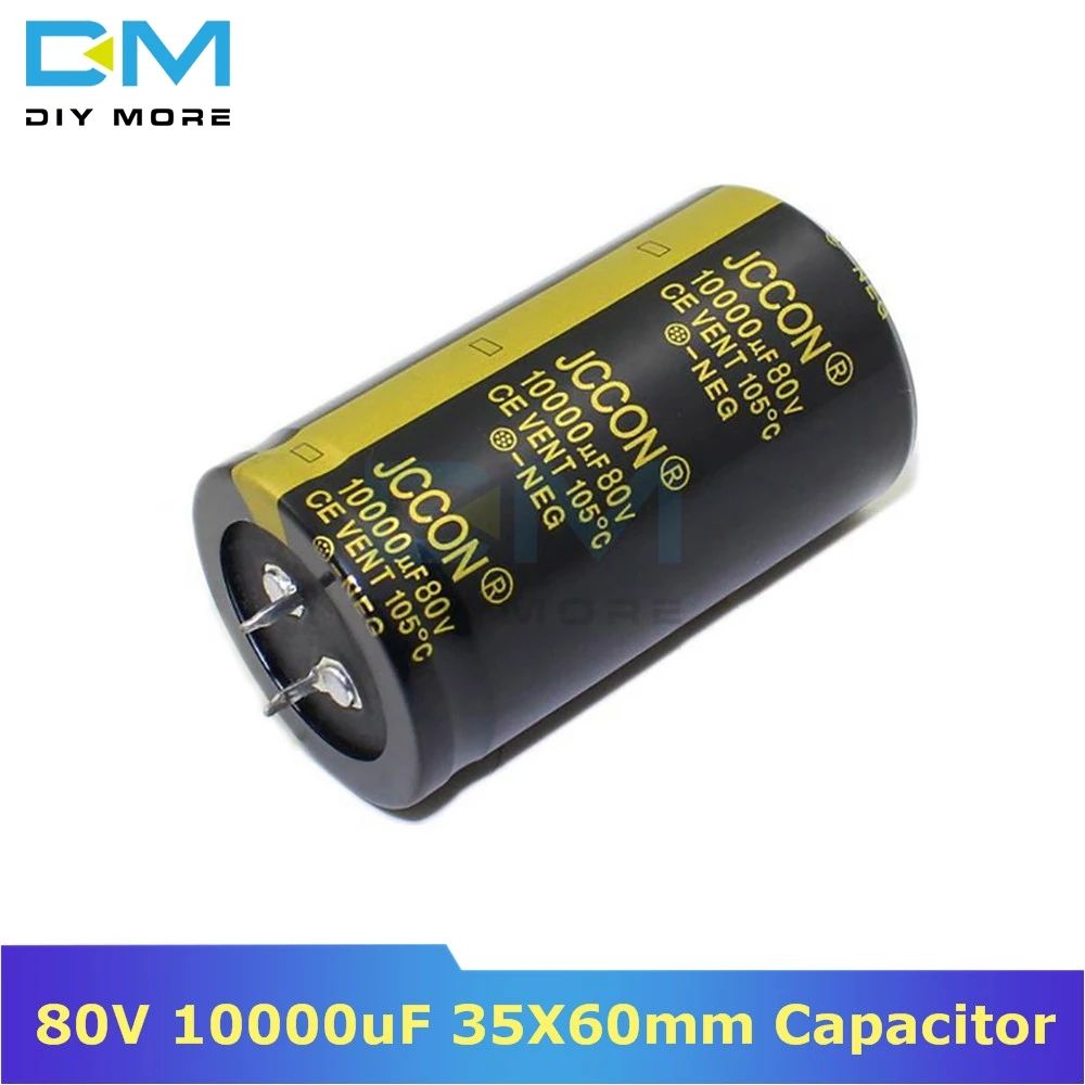 80V 10000 мкФ 35X60mm 35X60 Алюминиевый электролитический конденсатор высокая частота низкое сопротивление через отверстие конденсатор 35*60mm diymore