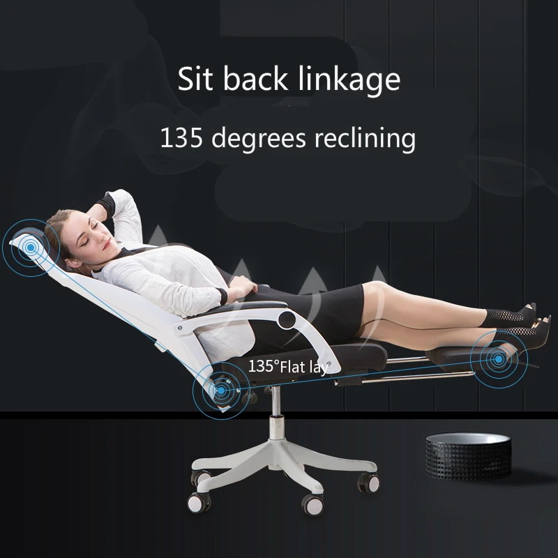 Складывающееся офисное кресло с сеткой дышащее домашнее поворотным стулом